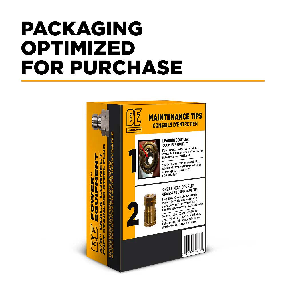 BE 3/8in FNPT Quick Connect Plug