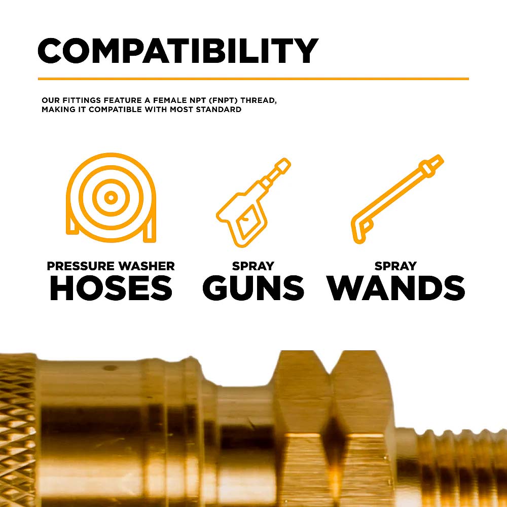 BE 1/4in MNPT Brass Quick Connect Coupler