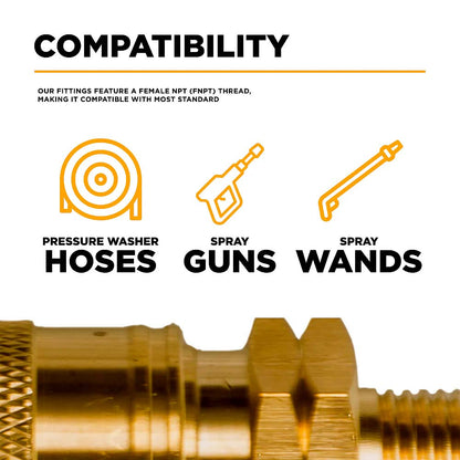 BE 1/4in MNPT Brass Quick Connect Coupler
