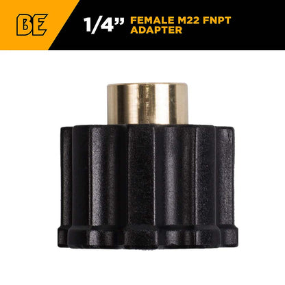 BE M22 Female 1/4in FNPT Fitting