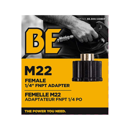 BE M22 Female 1/4in FNPT Fitting