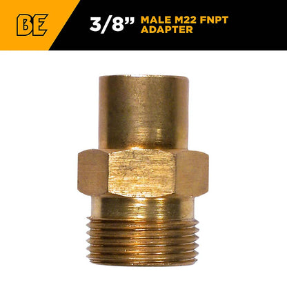 BE M22 Male 3/8in FNPT Fitting