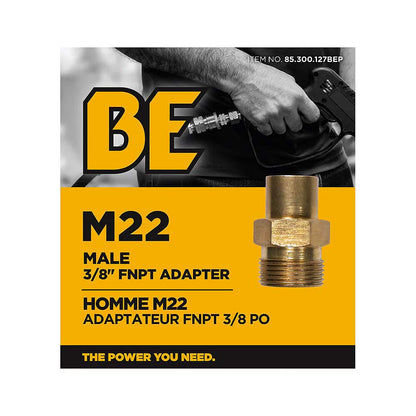 BE M22 Male 3/8in FNPT Fitting