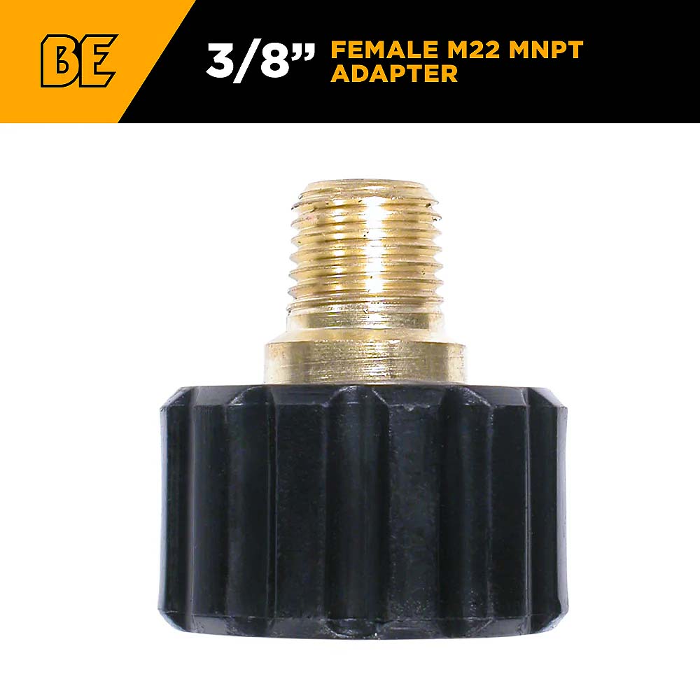 BE M22 Female 3/8in MNPT Fitting
