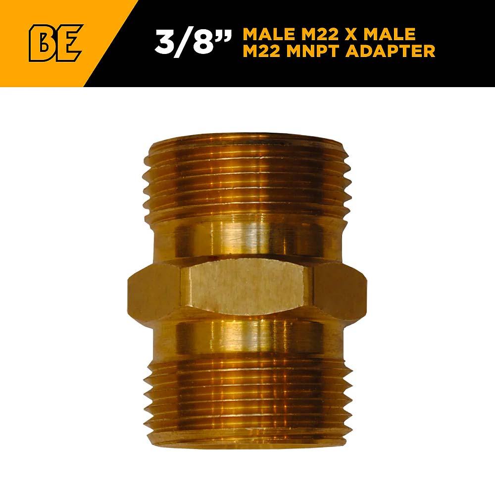 BE M22 MPT x M22 MPT Coupler