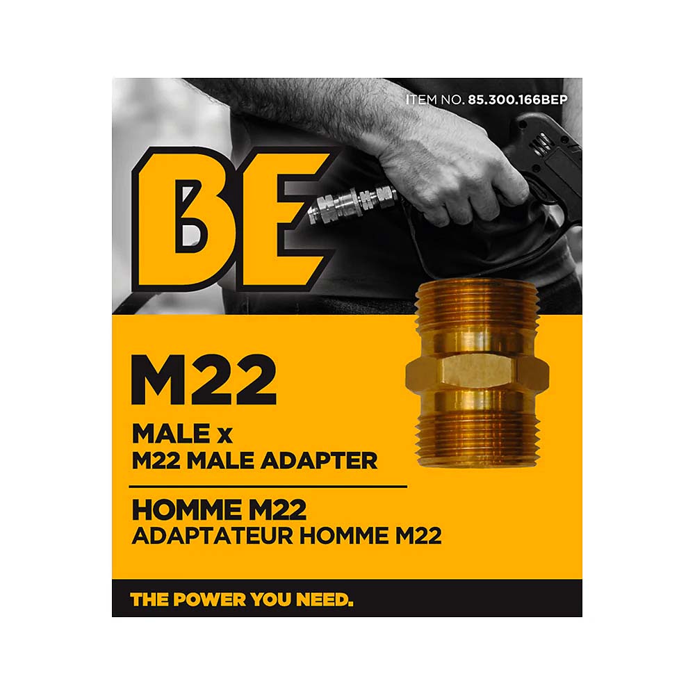 BE M22 MPT x M22 MPT Coupler