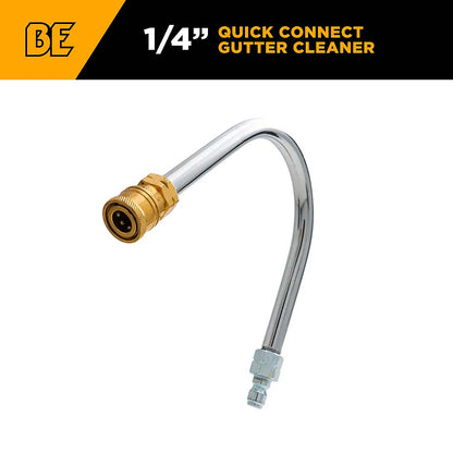BE Gutter Cleaner Pressure Washer Wand Attachment with Quick Connect Fitting