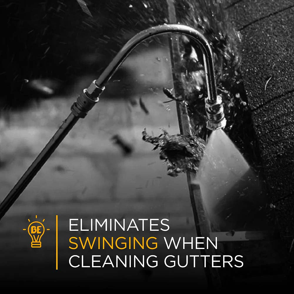 BE Gutter Cleaner Pressure Washer Wand Attachment with M22 Fitting