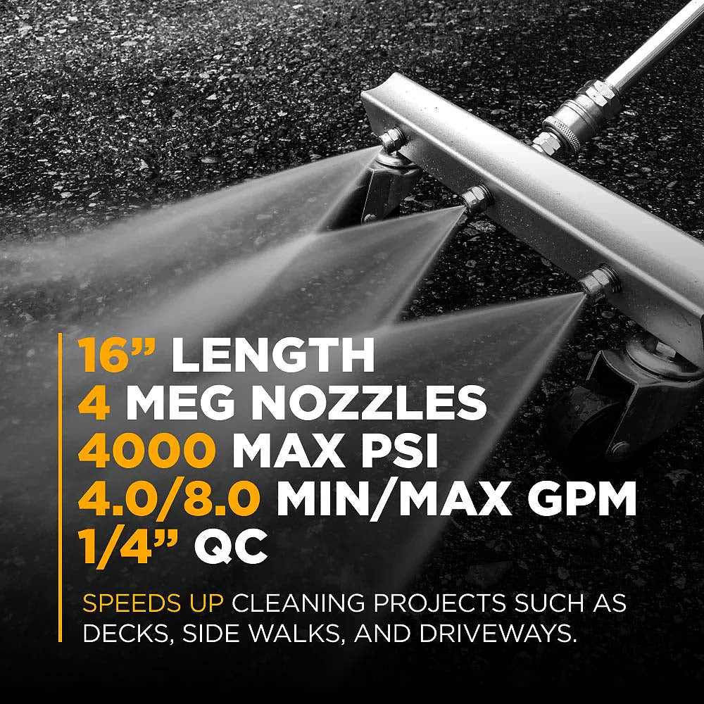 BE 16in Water Broom Assembly