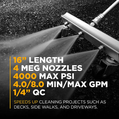 BE 16in Water Broom Assembly