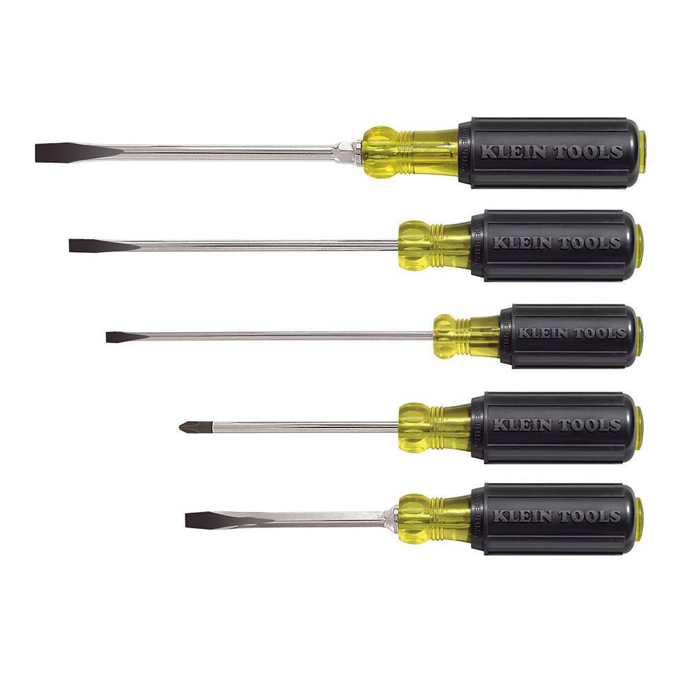Klein Tools 85075 5pc Slotted and Phillips Screwdriver Set