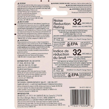 3M Lawn and Garden Disposable Earplugs - 4 Pairs