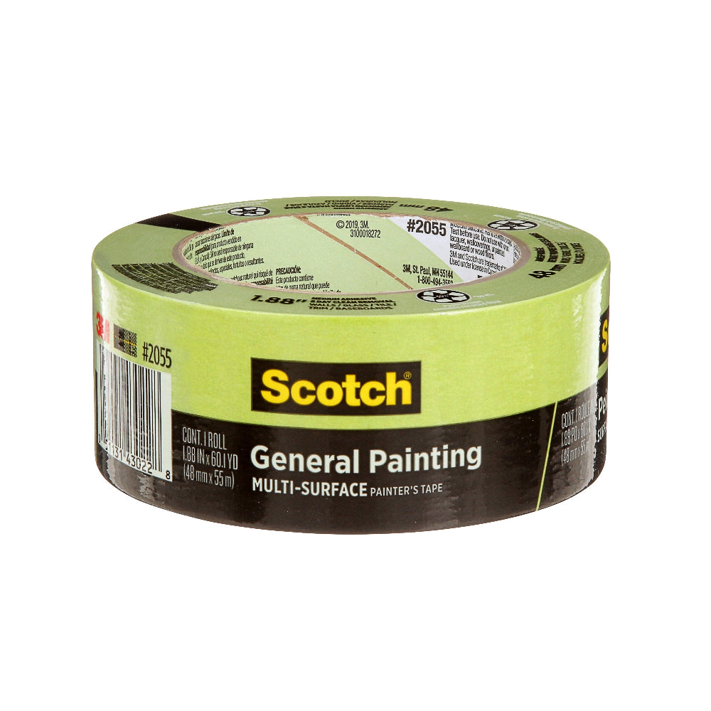 Scotch General Painting Multi-Surface Painter's Tape 2055-48Np 0.94 Inch x 60.1 Yd (48 Mm x 55 M)
