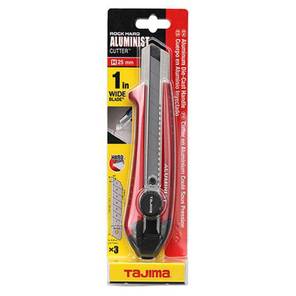 Tajima AC-701R Rock Hard Aluminist 701R 25mm Dial Lock Utility Knife showing knife in packaging