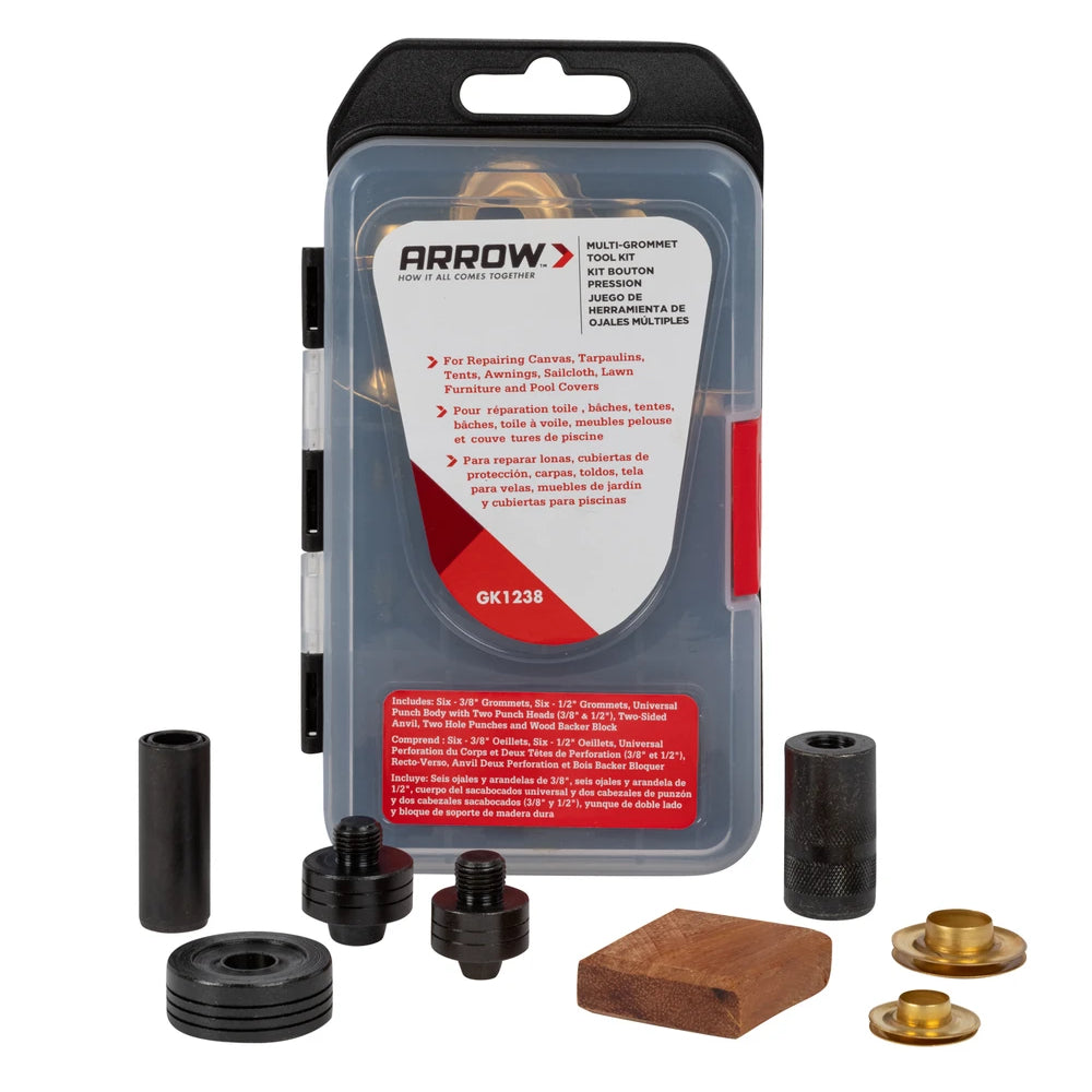 Arrow 3/8in & 1/2in Multi-Grommet Tool Kit