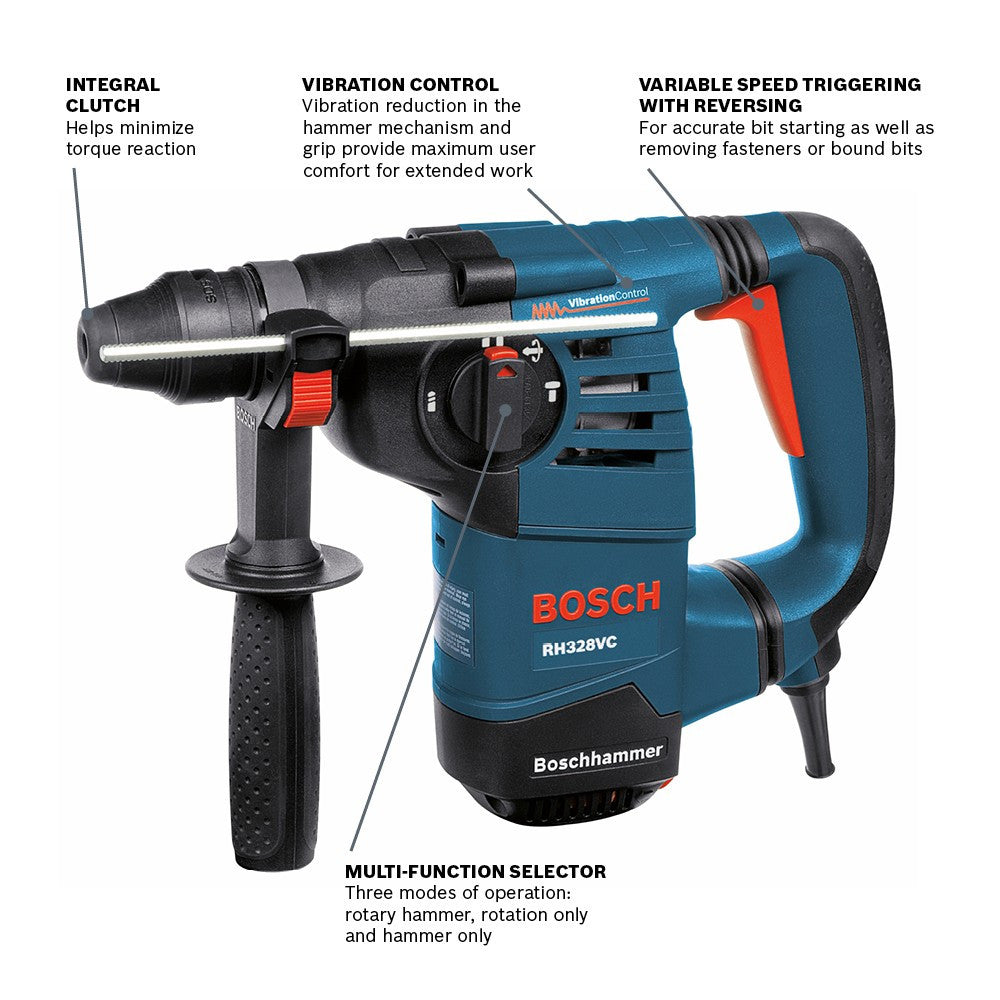 Bosch RH328VC SDS-Plus 1-1/8 inch Rotary Hammer