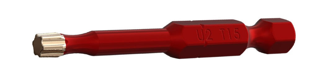 U2 Fasteners T15 2in U-Driver Bits - 2pk