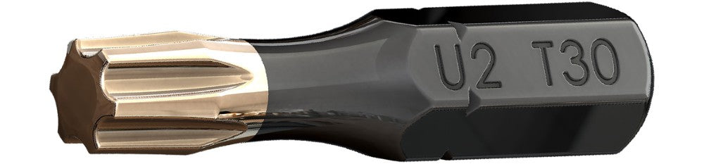 U2 Fasteners T30 2in U-Driver Bits - 2pk