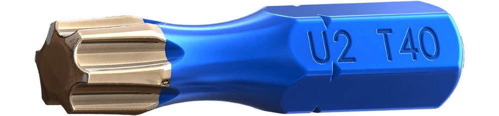 U2 Fasteners T40 2in U-Driver Bits - 2pk