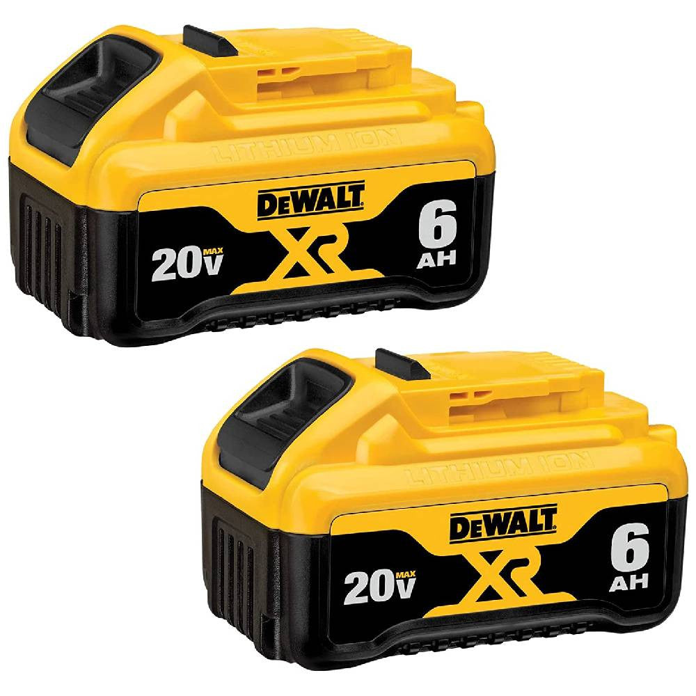 DeWalt DCB206-2 20V MAX Premium XR 6.0 Ah Li-Ion Batteries - 2pk