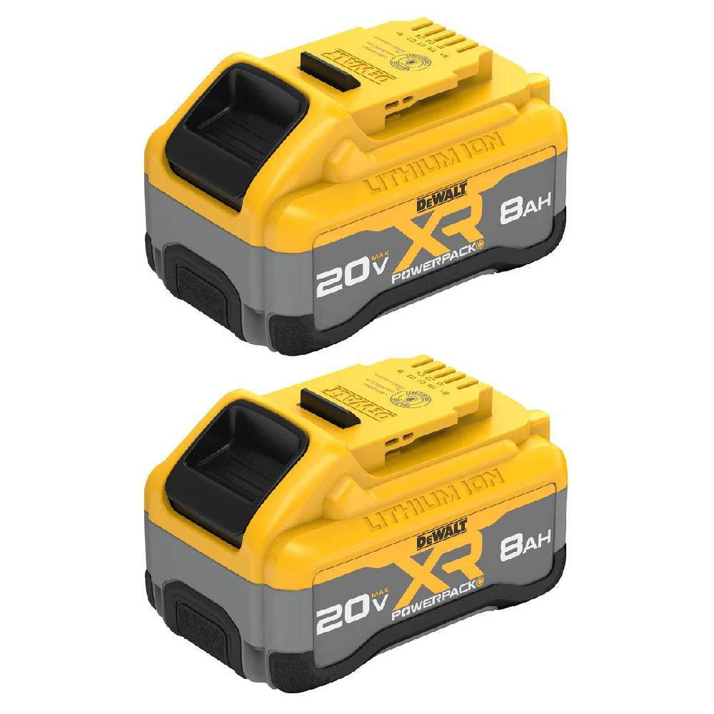 DeWalt DCB2108-2 20V MAX XR POWERPACK 8.0 Ah Battery - 2pk