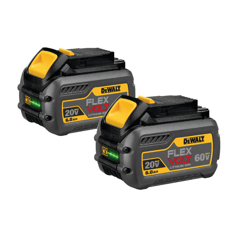 DeWalt DCB606-2 20V / 60V MAX FLEXVOLT 6.0 Ah Li-Ion Batteries -2pk