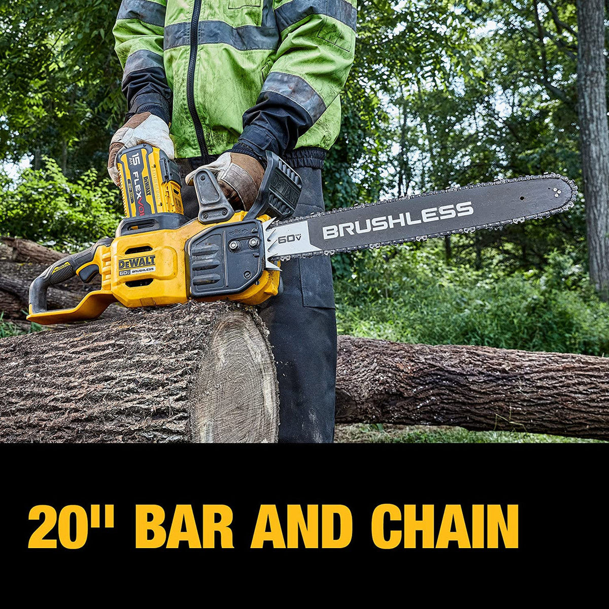DeWalt DCCS677Z1 60V MAX 20 inch Brushless Chainsaw Kit