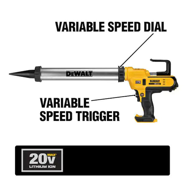 DeWalt DCE580B 20V 300-600ML Sausage Pack Adhesive Gun (Tool Only)