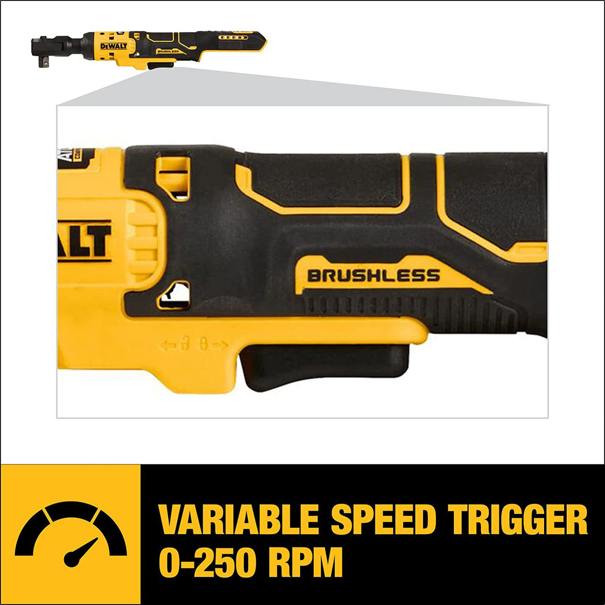 DeWalt DCF512B 20V MAX ATOMIC Brushless Cordless 1/2 Inch Ratchet (Tool Only)