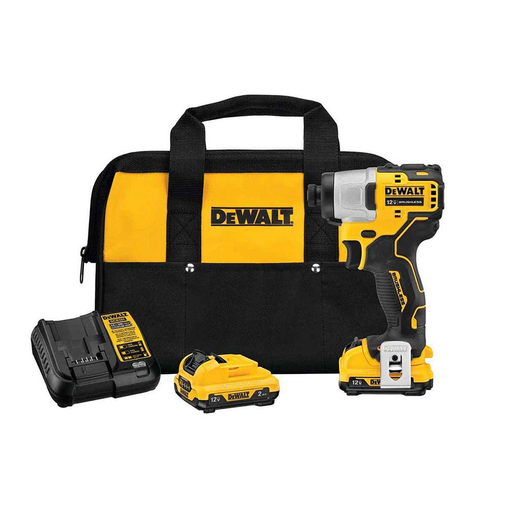 DeWalt DCF801F2 Xtreme 12V Max Brushless 1/4 inch Impact Driver Kit