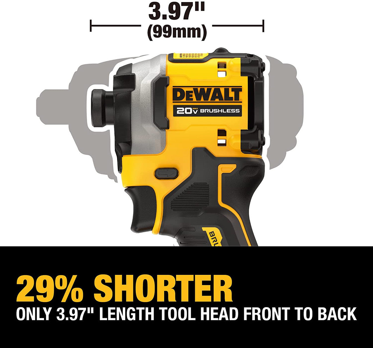DeWalt DCF850B 20V MAX ATOMIC Brushless 3-Speed 1/4 inch Impact Driver (Tool Only)