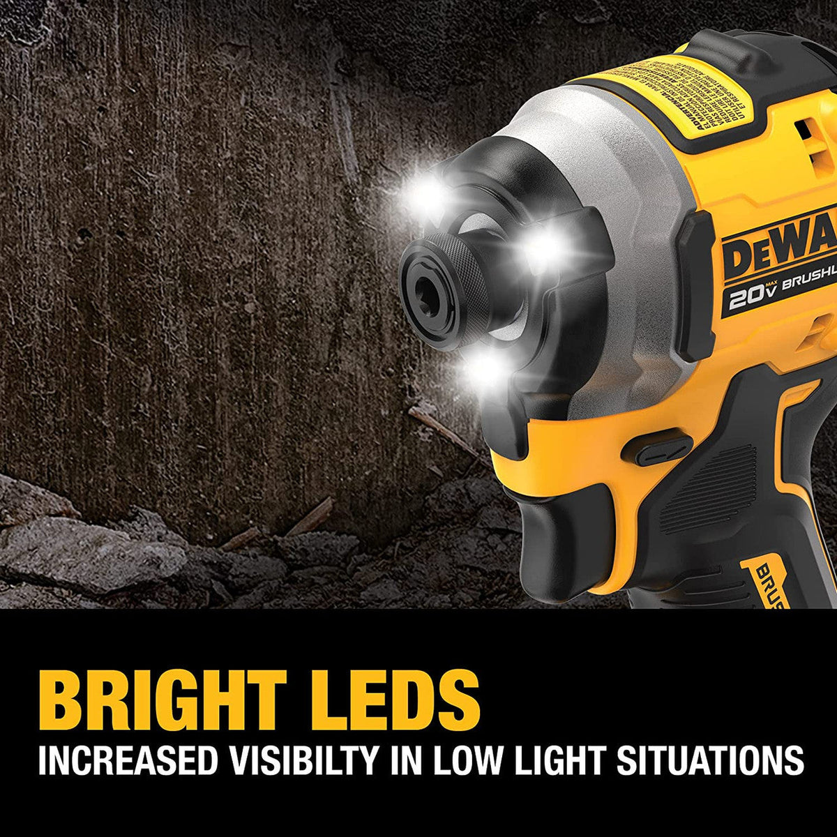 DeWalt DCF850B 20V MAX ATOMIC Brushless 3-Speed 1/4 inch Impact Driver (Tool Only)