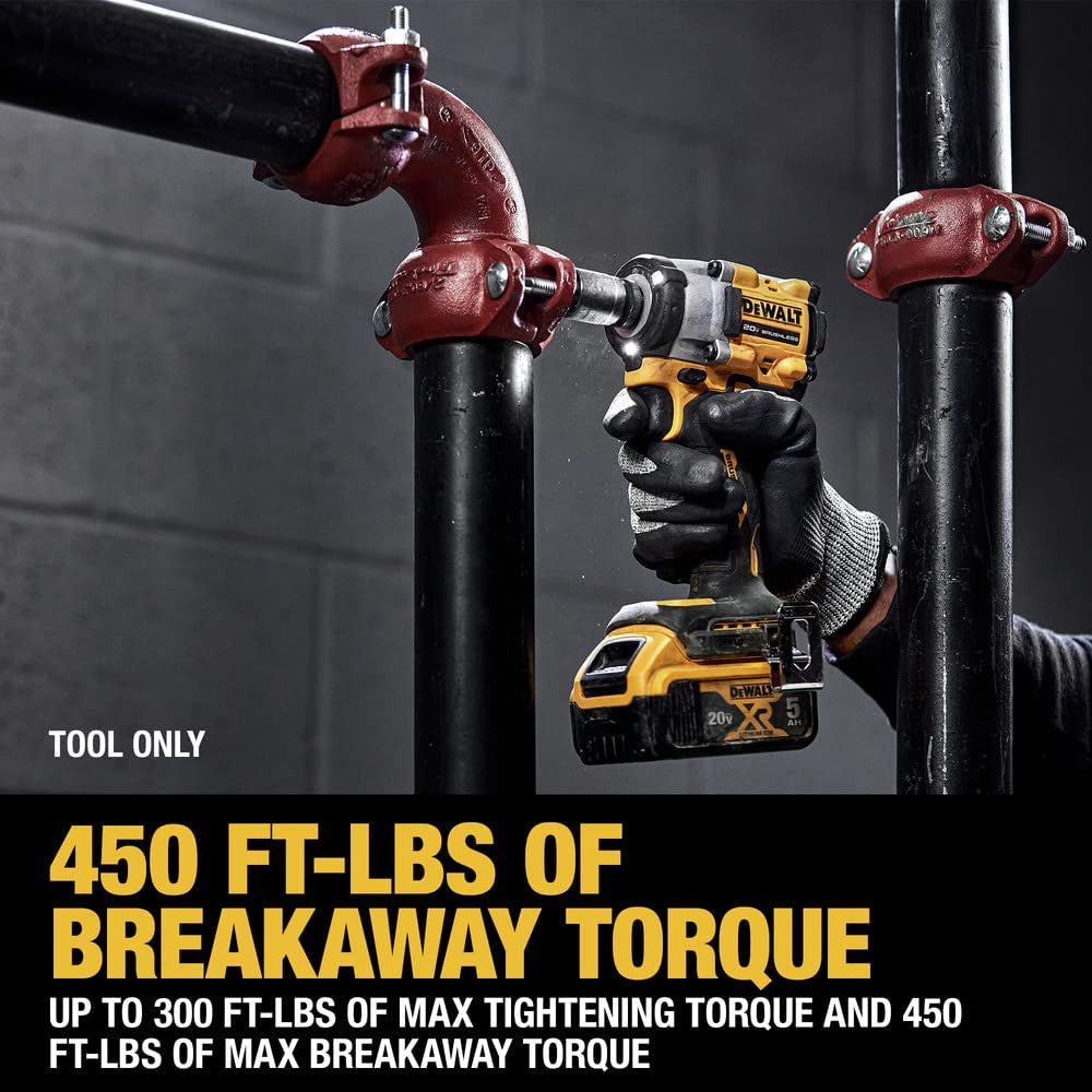 DeWalt DCF923B 20V MAX ATOMIC Brushless 3/8 Inch Impact Wrench with Hog Ring Anvil (Tool Only)