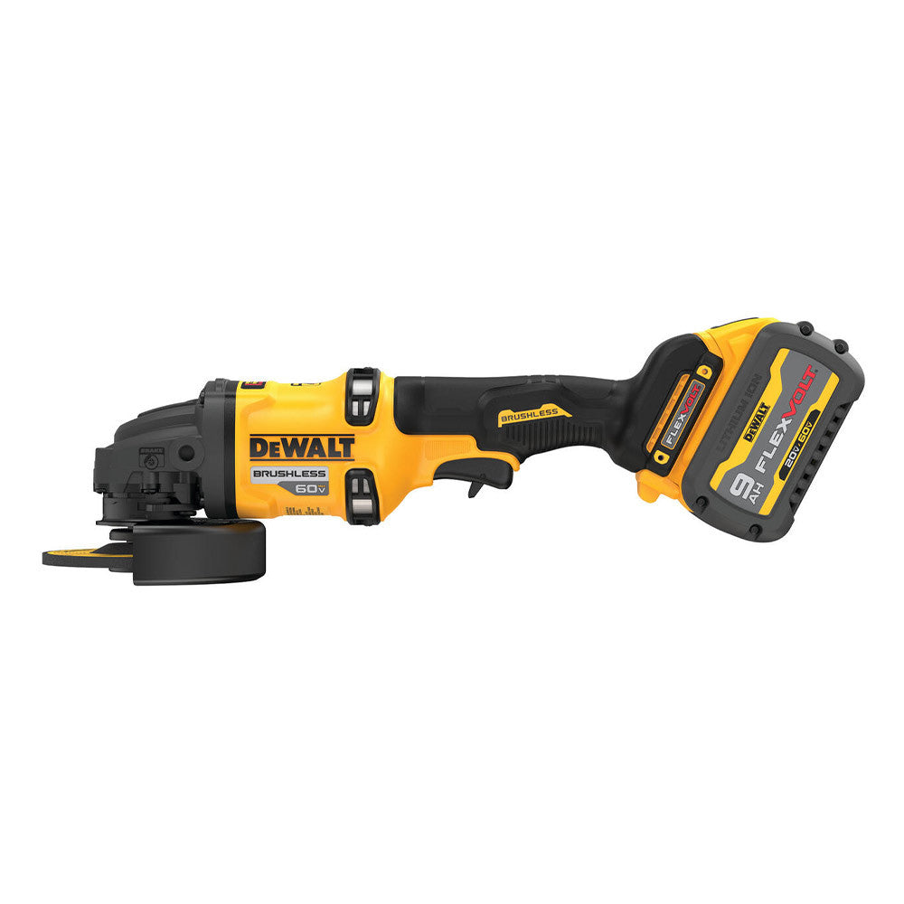 DeWalt DCG418X1 FLEXVOLT 60V MAX Brushless 4-1/2 inch - 6 inch Cordless Grinder Kit with Kickback Brake