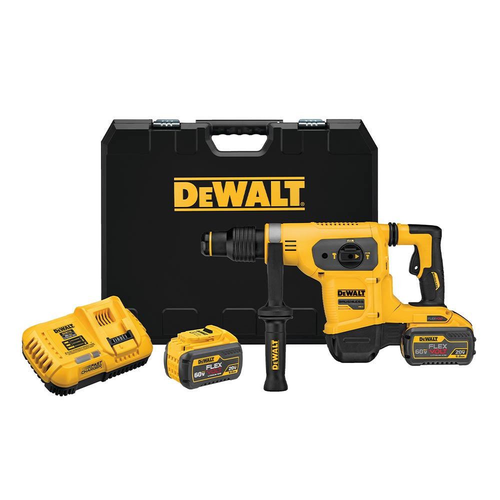 DeWalt DCH481X2 60V MAX 1-9/16 inch Brushless SDS-Max Combination Rotary Hammer Kit