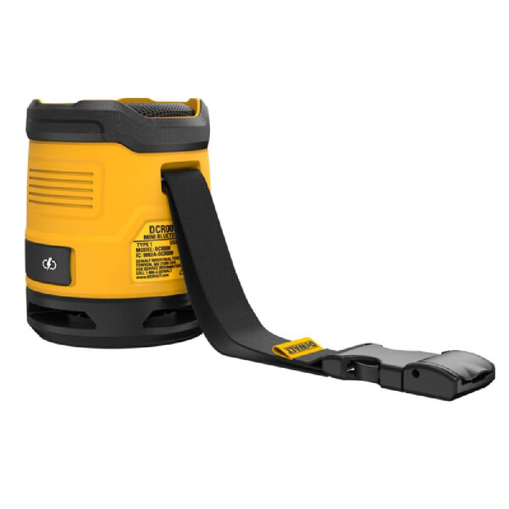 DeWalt DCR008 USB-C Rechargeable Mini Bluetooth Speaker