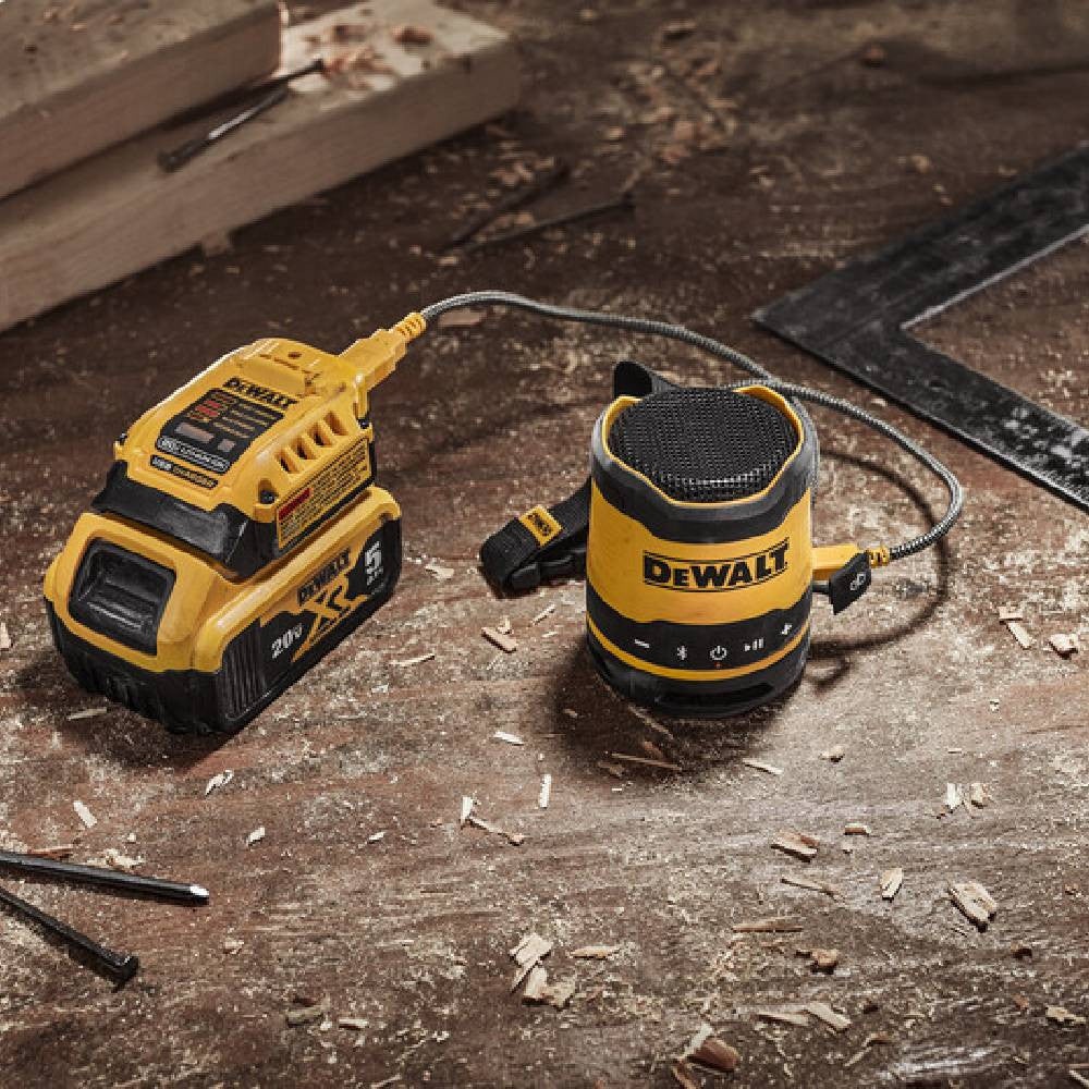 DeWalt DCR008 USB-C Rechargeable Mini Bluetooth Speaker