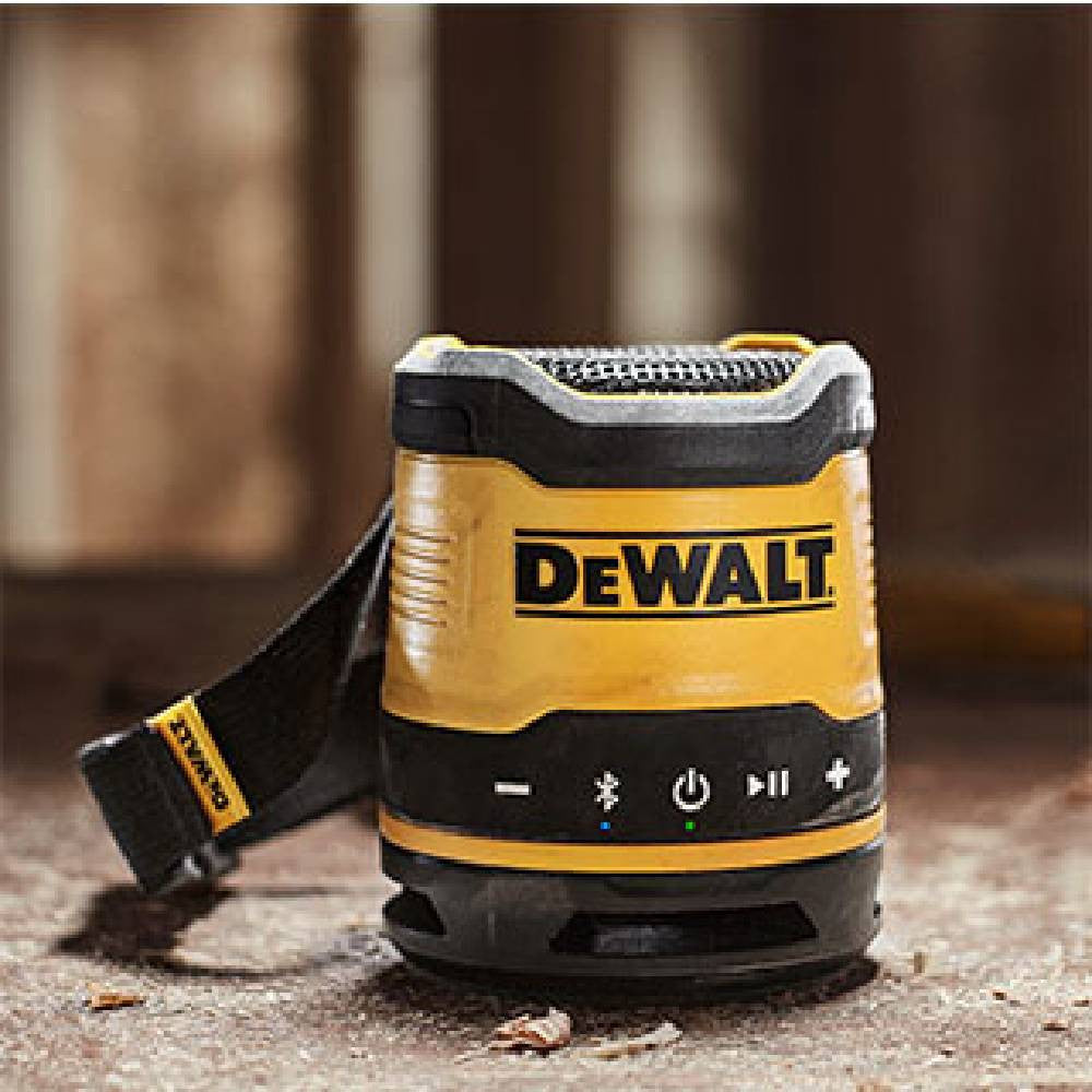 DeWalt DCR008 USB-C Rechargeable Mini Bluetooth Speaker