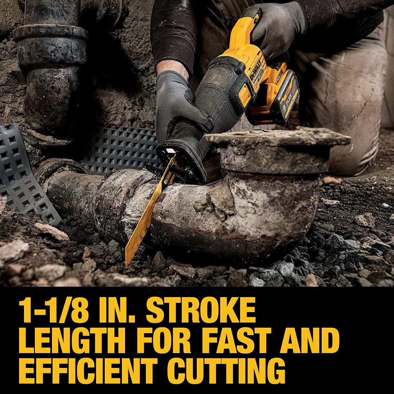 DeWalt DCS389X1 FLEXVOLT 60V MAX Brushless Cordless Reciprocating Saw Kit