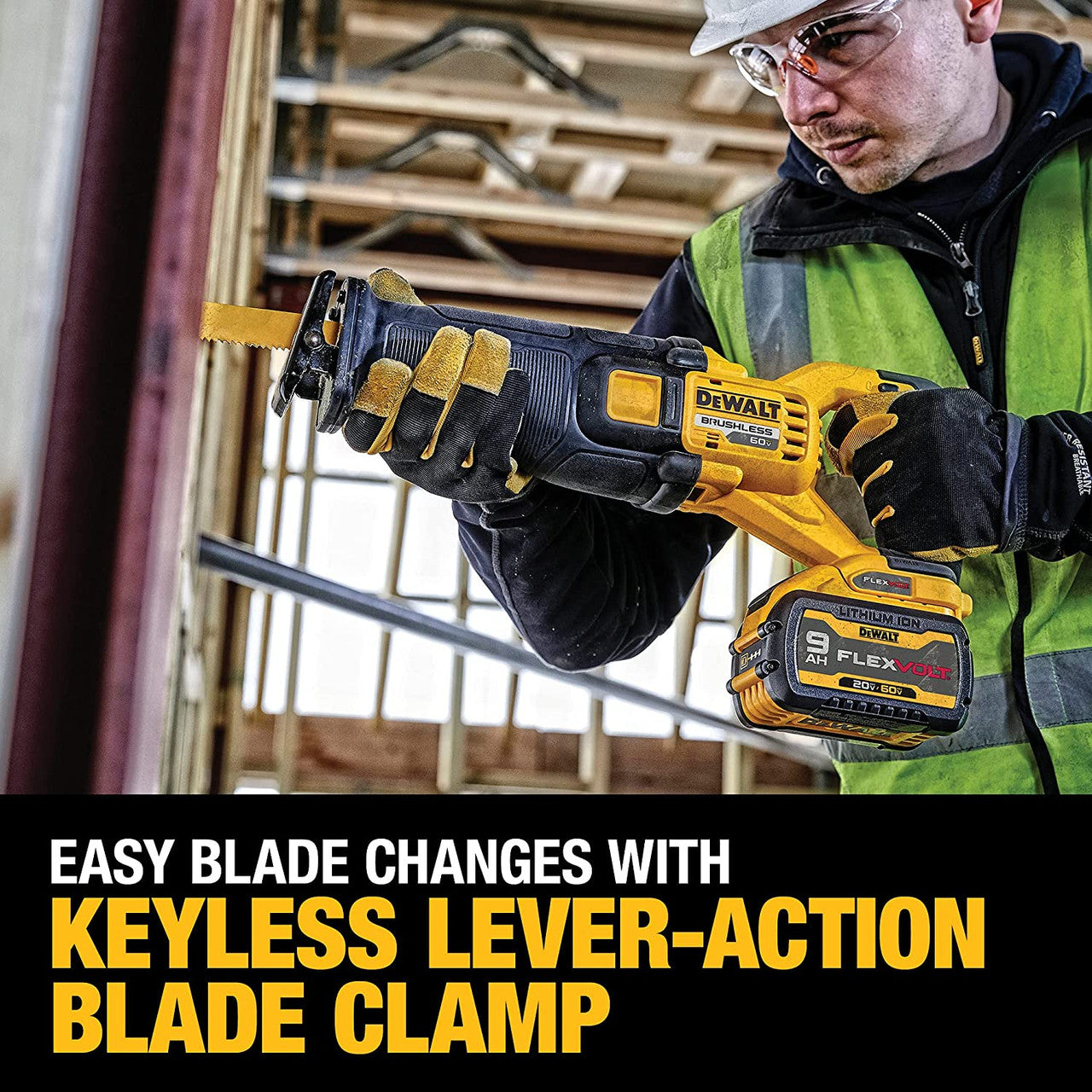 DeWalt DCS389X1 FLEXVOLT 60V MAX Brushless Cordless Reciprocating Saw Kit