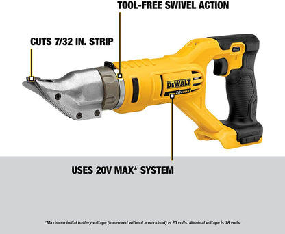 DeWalt DCS491B 20V MAX 18 Gauge Swivel-Head Shears (Tool Only)