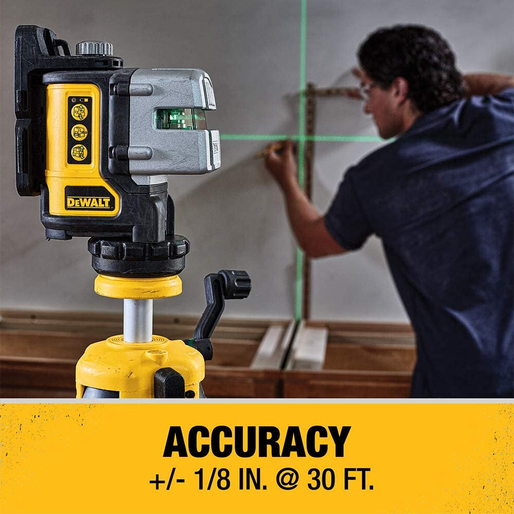 DeWalt DW089CG 3-Line Green Laser Level
