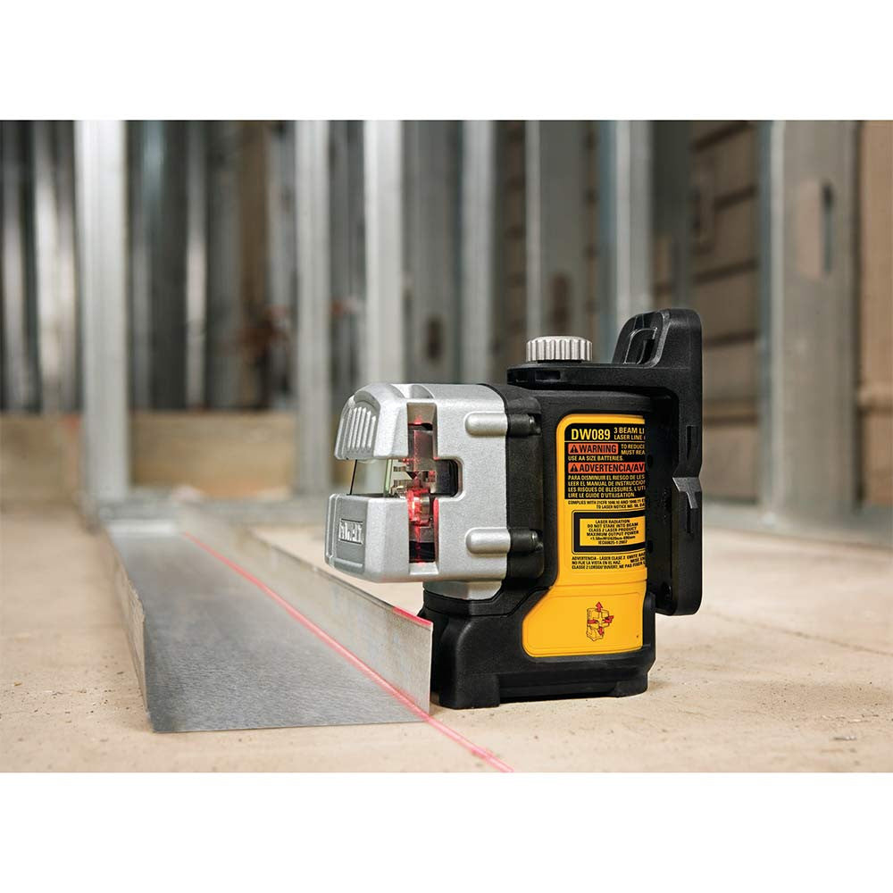 DeWalt DW089K 3-Beam Red Line Laser