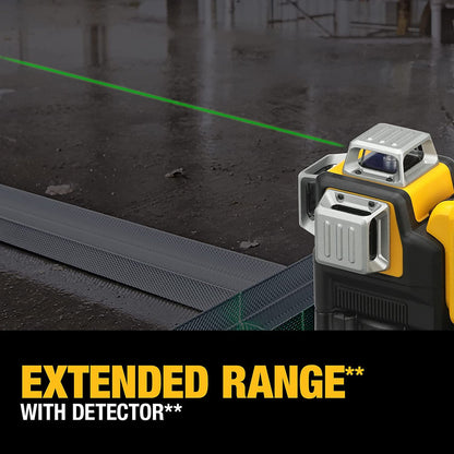DeWalt DW089LG 12V MAX 3 x 360 Degree Green Line Laser
