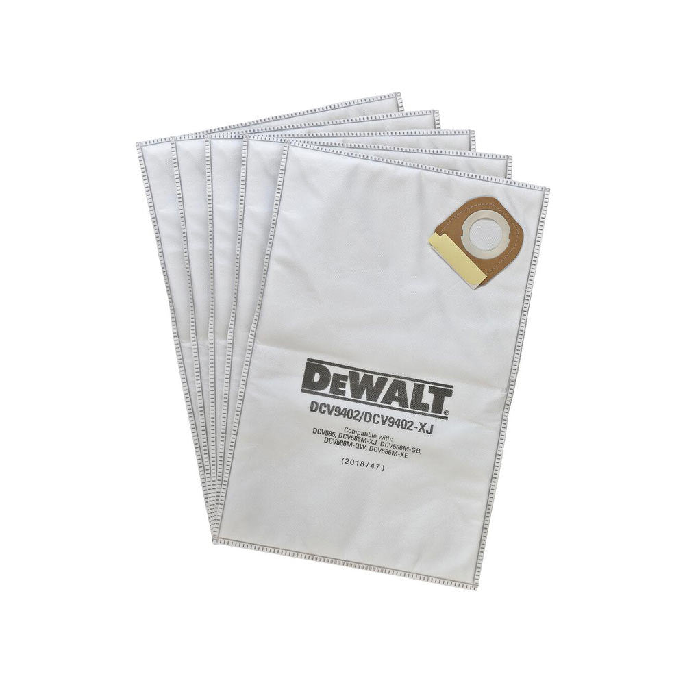 Dewalt Disposable Fleece Filter Bag for DCV585 / DCV586 Dust Extractor