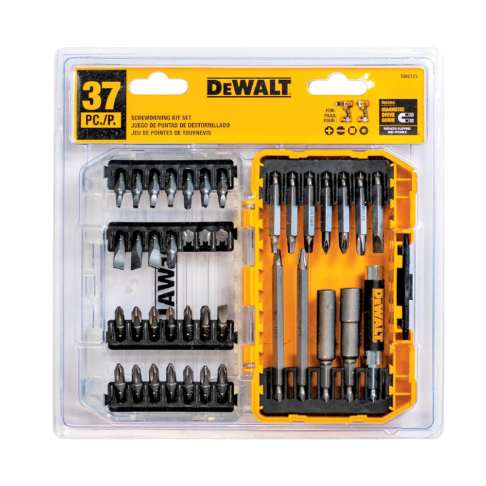 DeWalt 37pc Screwdriver Bit Set with Square Recess Mix
