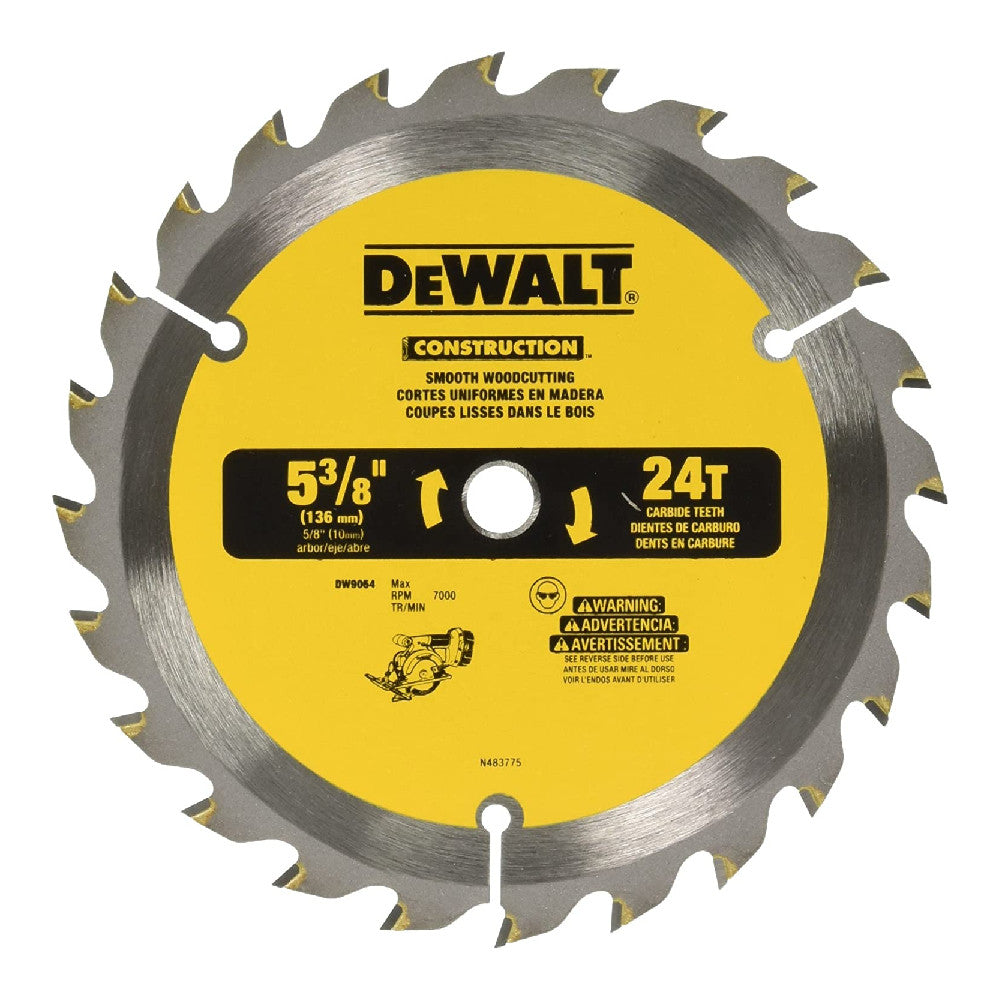 DeWalt DW9054 5-3/8 Inch 24T ATB Segmented Circular Saw Blade
