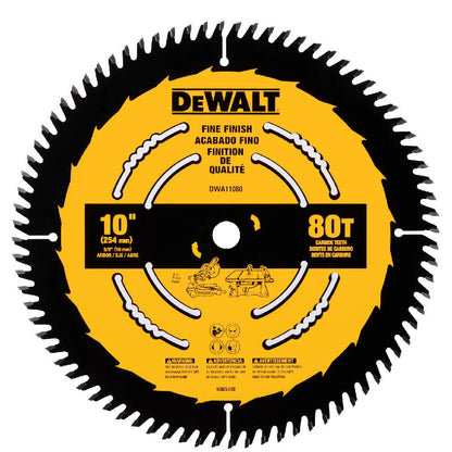DeWalt DWA11080 10 Inch 80T Segmented Mitre Saw Blade