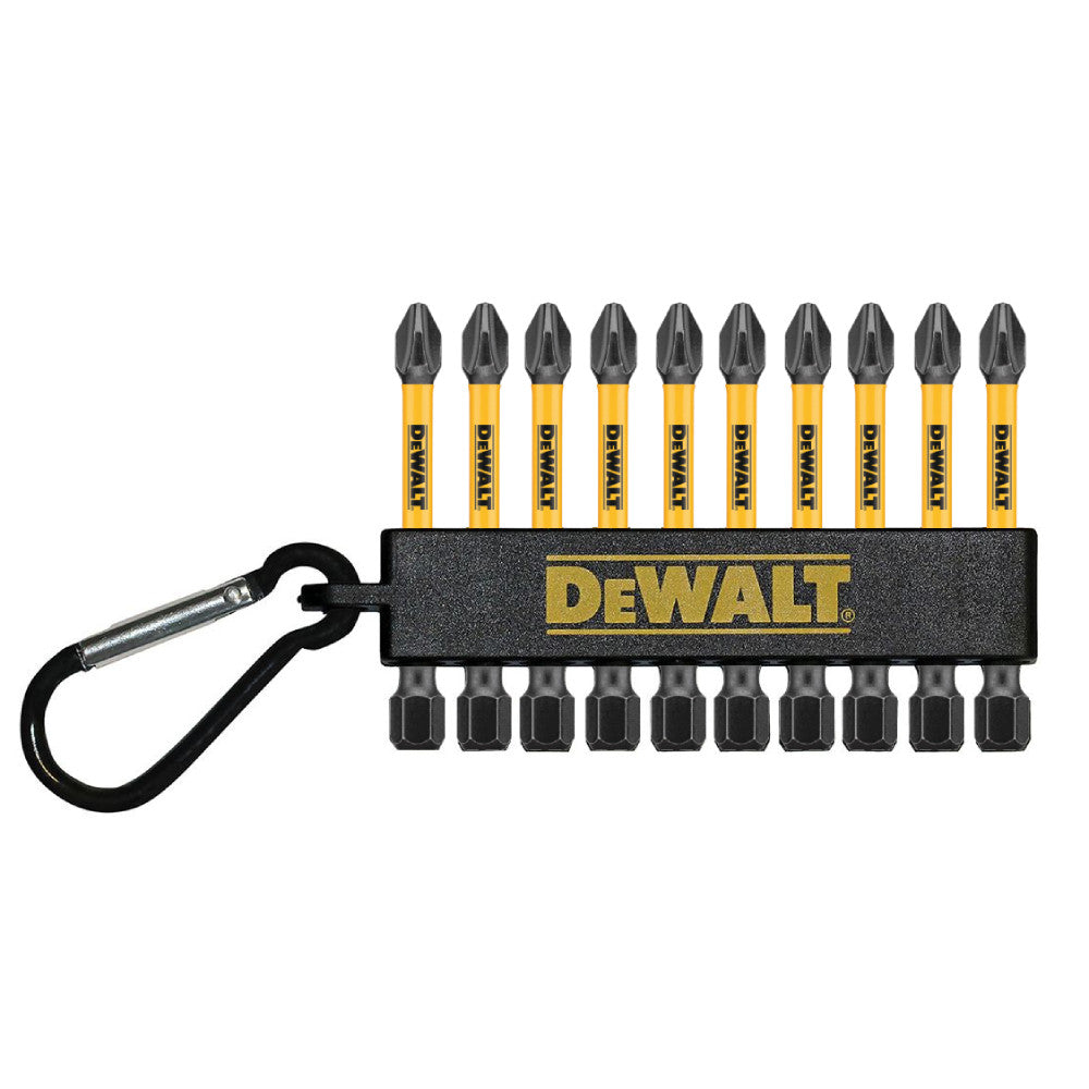 DeWalt FlexTorq 2 Inch Phillips #2 Impact Driver Bits - 10pk