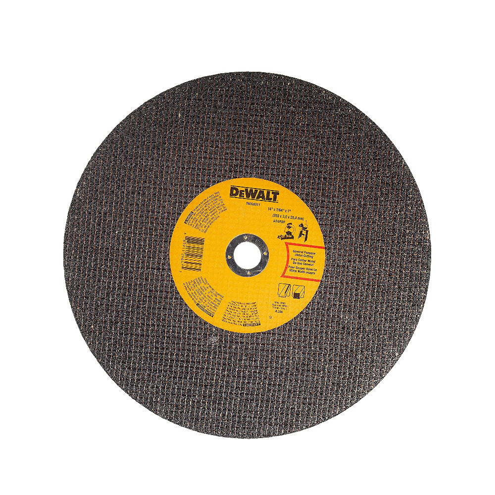DeWalt 14 Inch x 7/64-Inch x 1-Inch Metal Fast Cutting Chop Saw Wheel